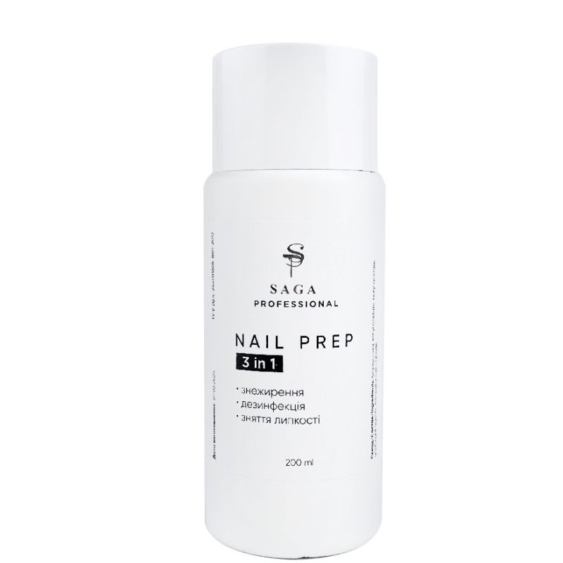 SAGA professional Liquid 3in1 NAIL PREP 3in1, 200 ml