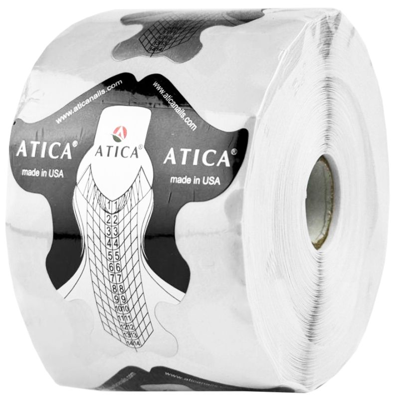 Atica Формы для наращивания универсальные XL (черные), 500 шт.
