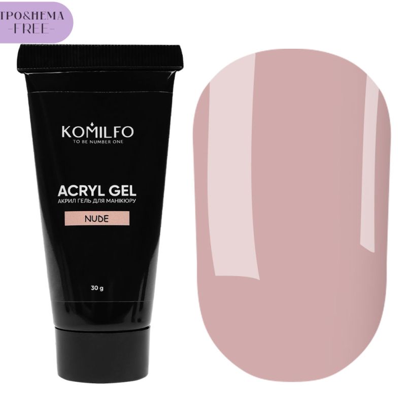 Komilfo Гель для нігтів Acryl Gel Nude, 30 г