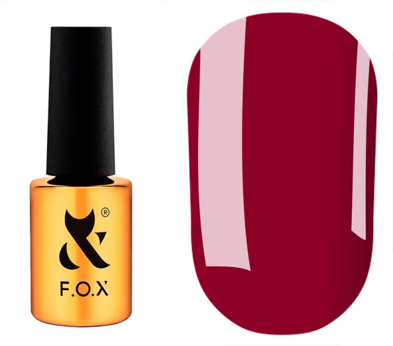 FOX gel varnish No. 408 (dark brown, enamel), 6 ml
