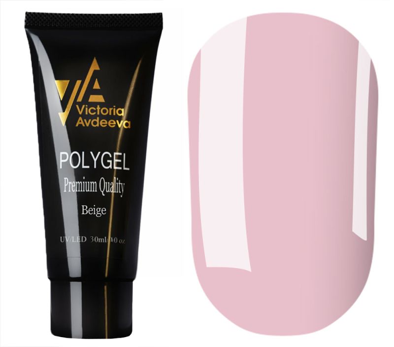 Victoria Avdeeva Гель для ногтей Polygel Beige, 30 мл