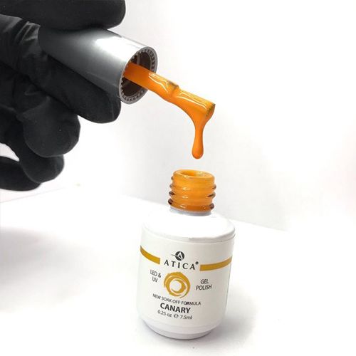 Atica Canary GPM192 gel varnish (bright orange, enamel), 7.5 ml