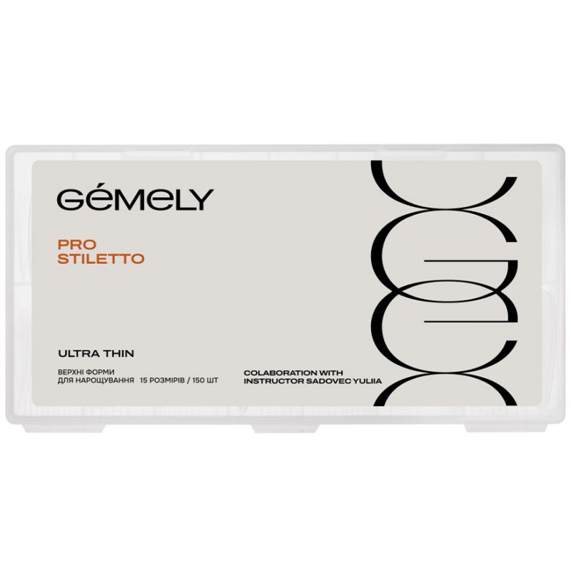 GÉMELY ex GA&MA Верхние формы Upper forms Pro Stiletto Ultra Thin collaboration with @sadovec_yulia