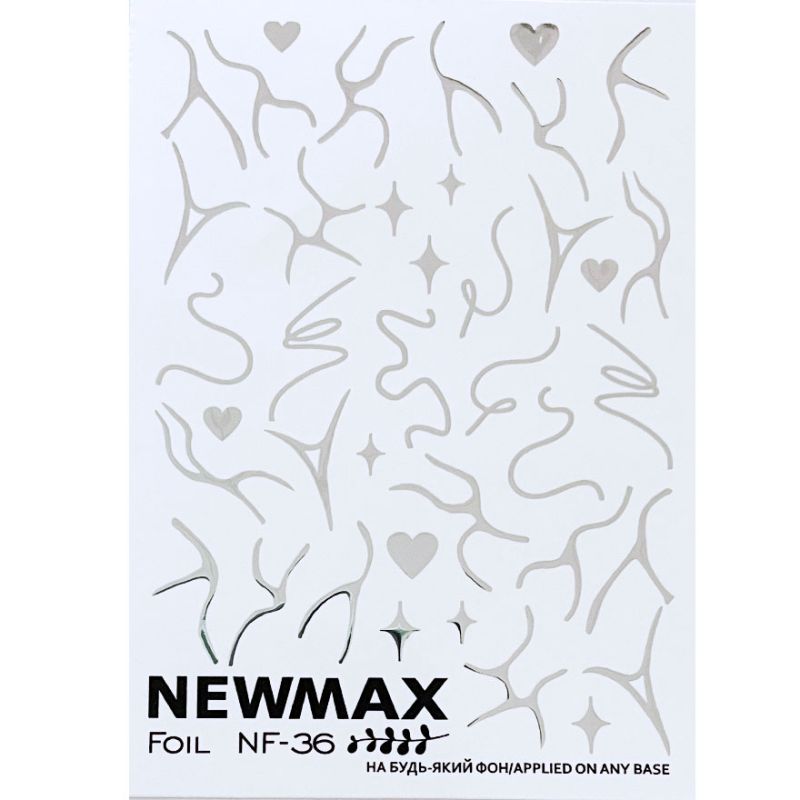 NewMax Slider design NF-36 (silver, abstract)