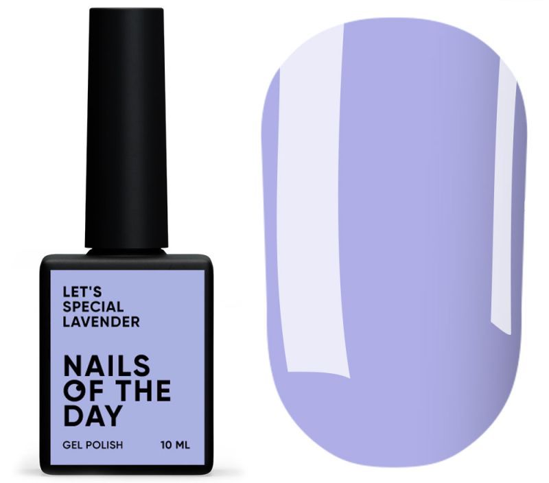 Nails Of The Day Gel Polish Let's special Lavender - purple, 10 ml