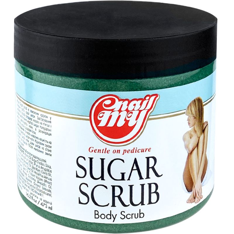 My Nail sugar foot scrub (melon with cucumber), 473 ml