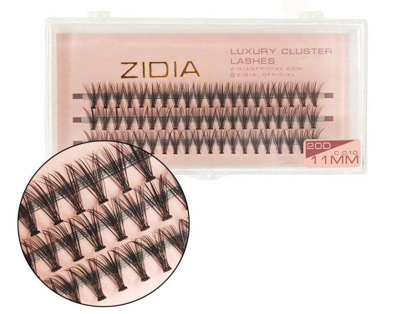 ZIDIA Cluster lashes Ресницы-пучки 20D C 0,10 (3 ленты, размер 11 мм)