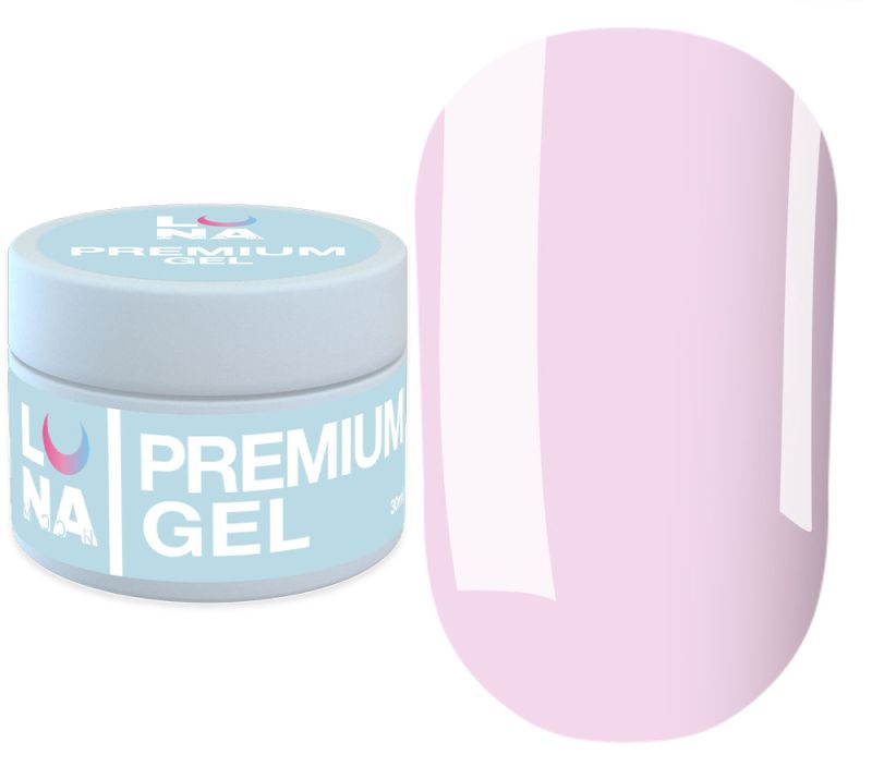 LUNA Гель для наращивания Gel Premium №19, 30 мл