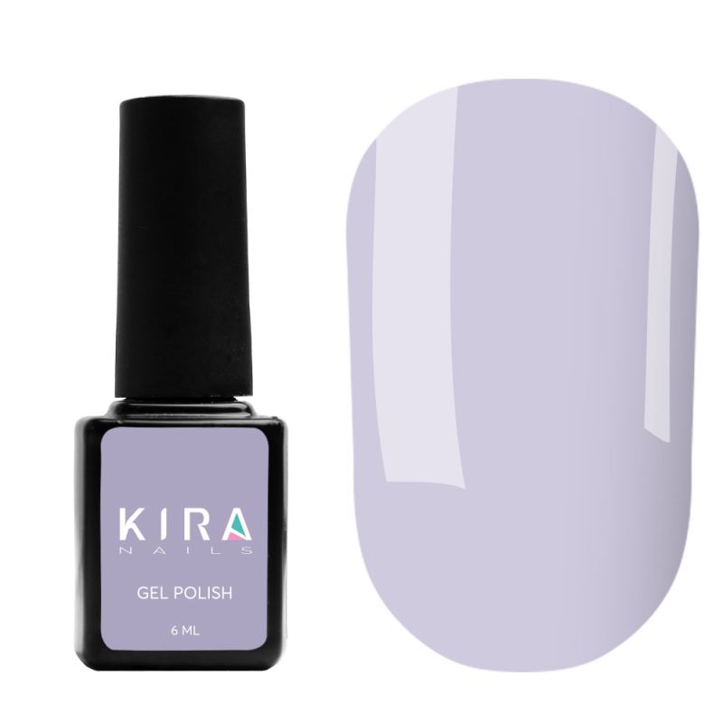 Kira Nails gel-varnish No. 133 (gray-blue, enamel), 6 ml