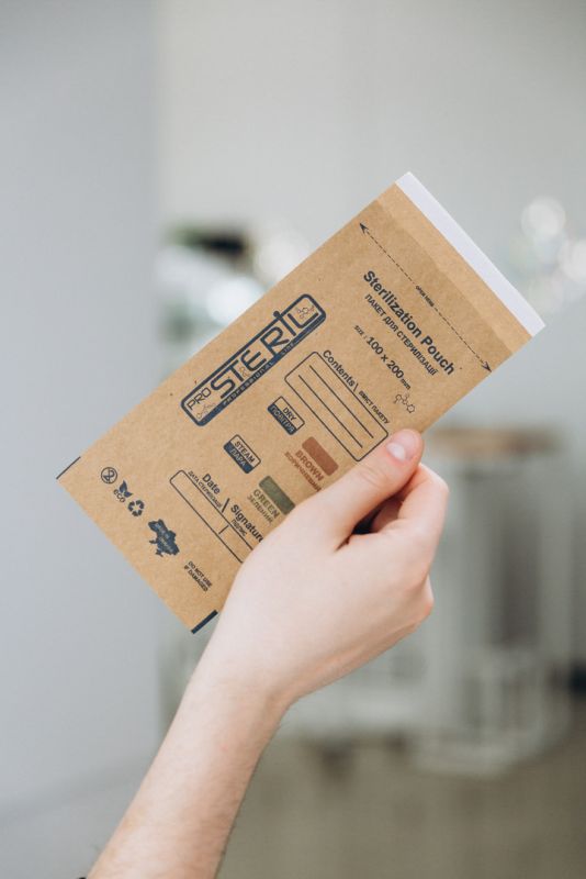 ProSteril Kraft bags for air and steam sterilization 100x200 mm, 100 pcs / unit