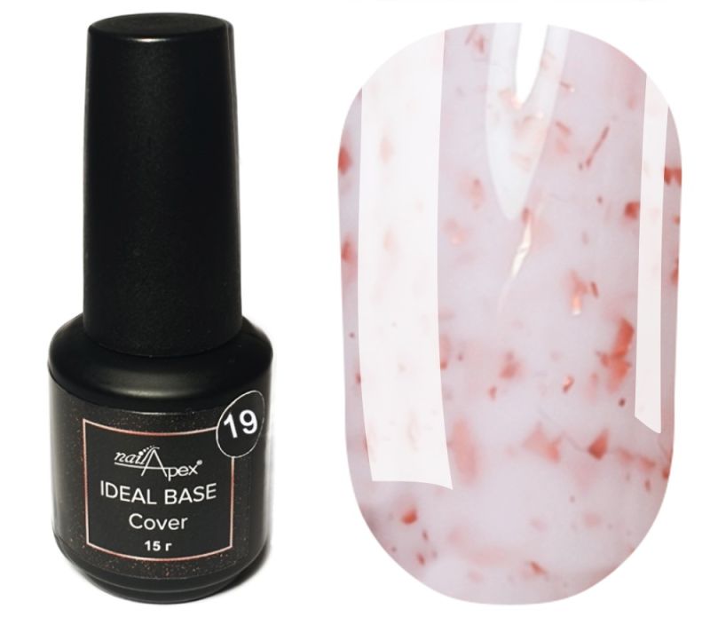 NailApex Ideal Base №19 (pink mojito), 15 g