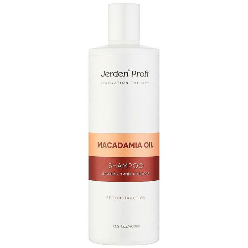 Jerden Proff MACADAMIA OIL Шампунь для всіх типів волосся з олією горіха макадамії, 400 мл