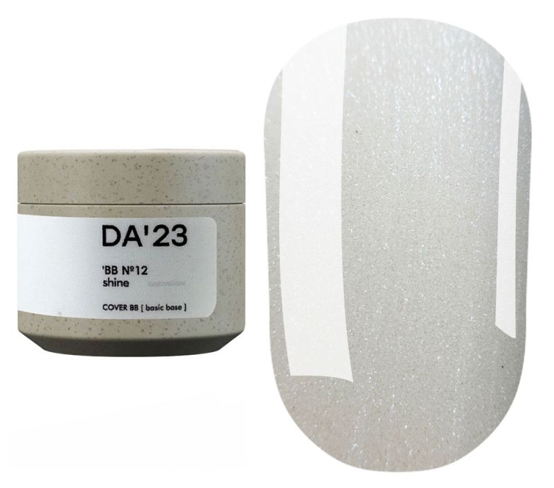 DA_23 Цветная база Cover Base BB SHINE №12, 15 мл
