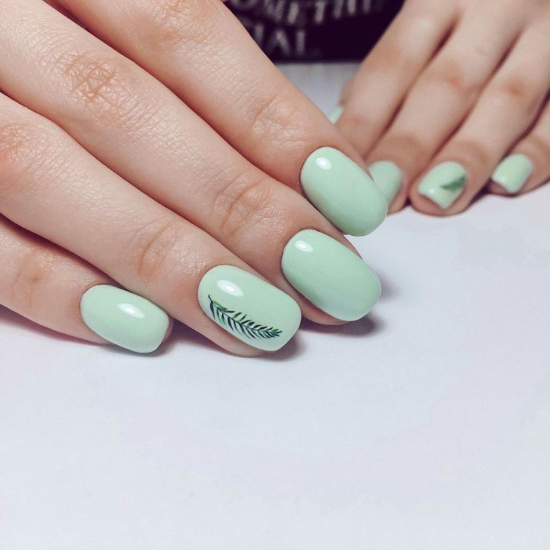 Гель-лак Kira Nails №025 (блідий салатовий, емаль), 6 мл