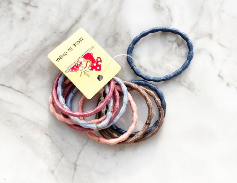 2.5 cm - multicolored nude - 10 pieces - wavy
