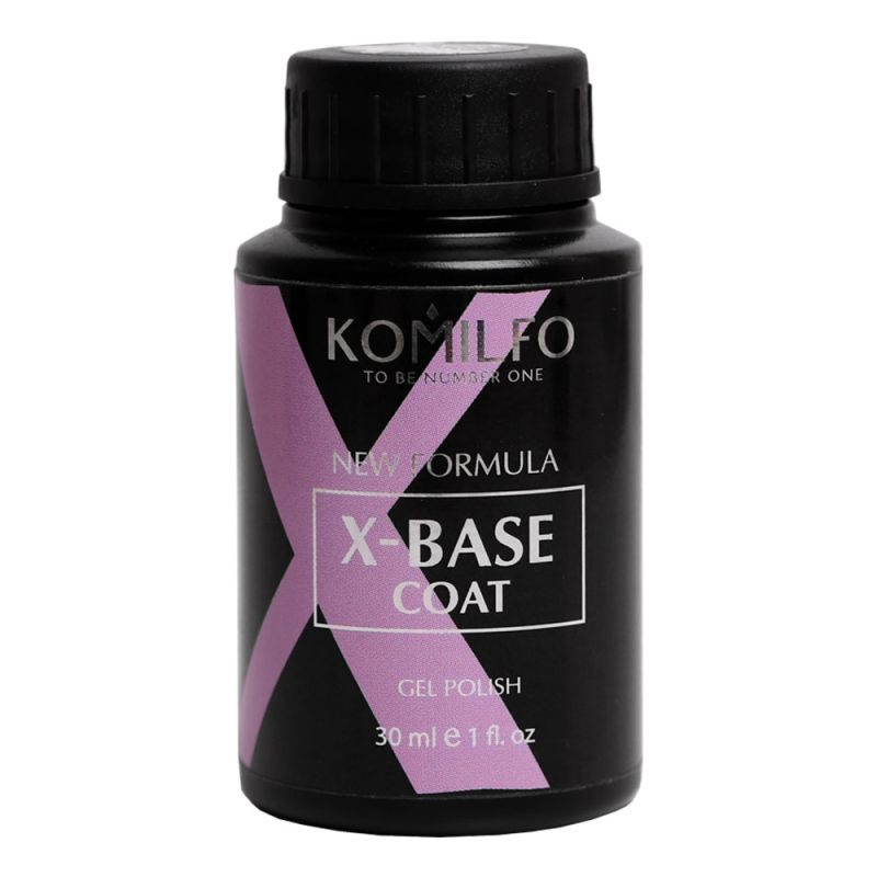 Komilfo X-Base Coat – New Formula - base for gel polish, 30 ml (barrel)