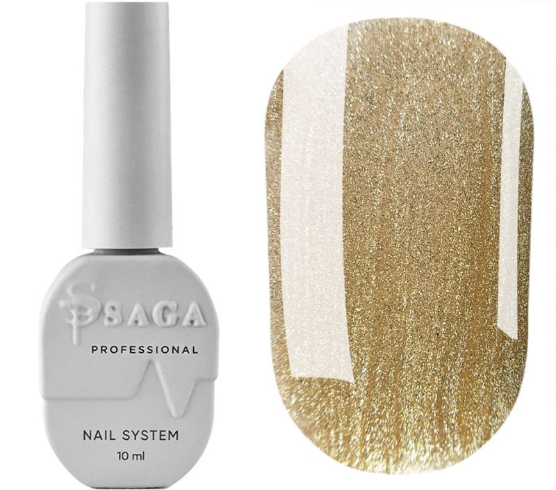 SAGA professional Gel Polish Marmalade (green-yellow with flakes