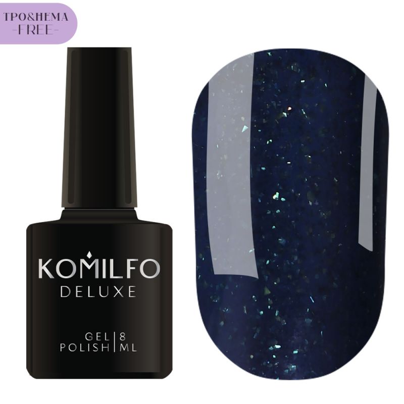 Gel varnish Komilfo DeLuxe Termo C003 (light brown, when heated - bright light green), 8 ml
