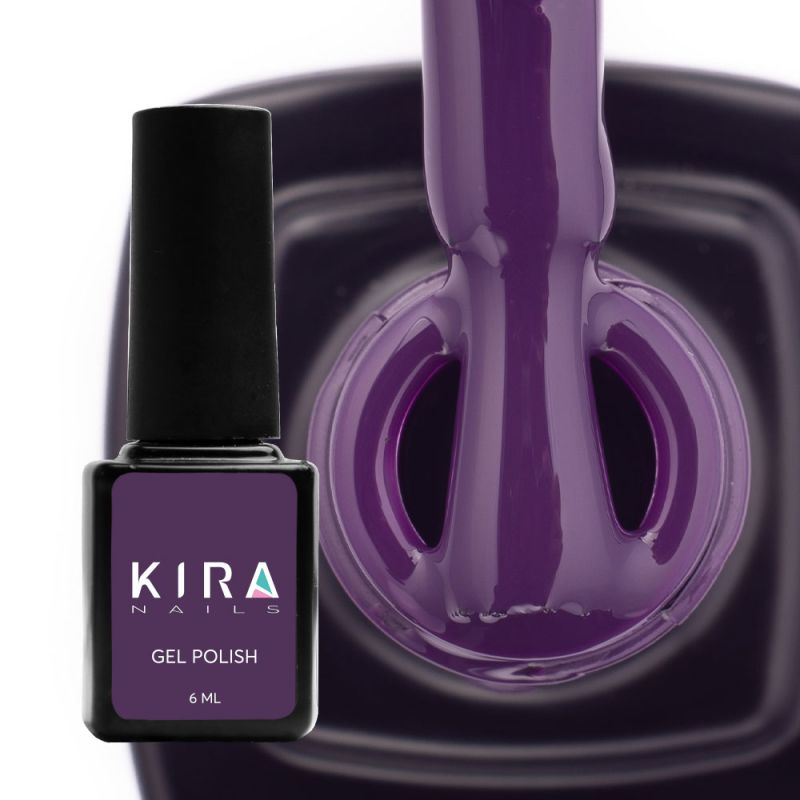 Kira Nails gel varnish No. 149 (dark purple, enamel), 6 ml