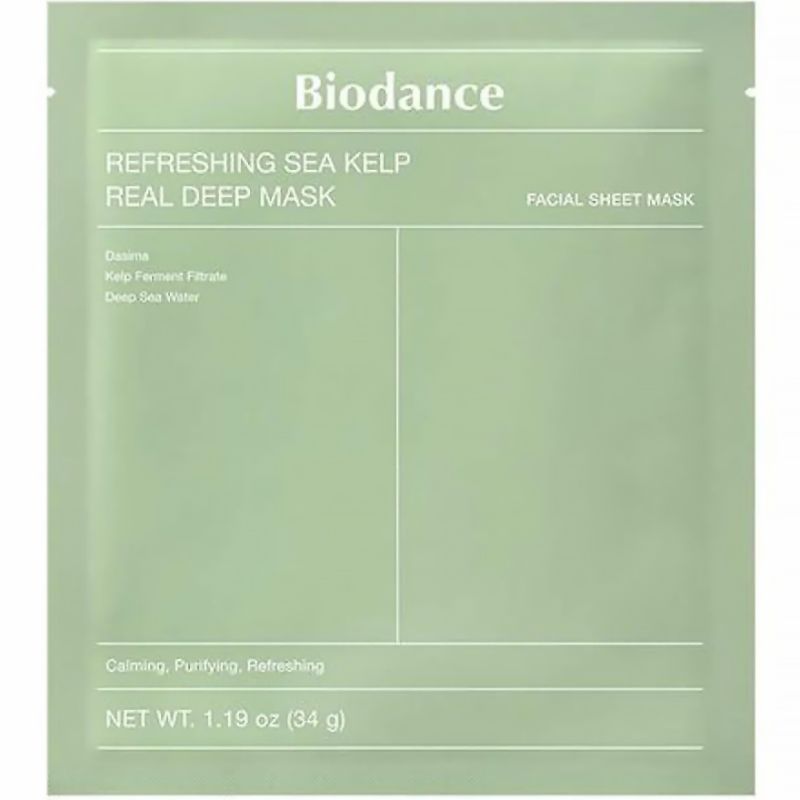Biodance Маска гідрогелева освіжаюча з морськими водоростями Refreshing Sea Kelp Real Deep Mask