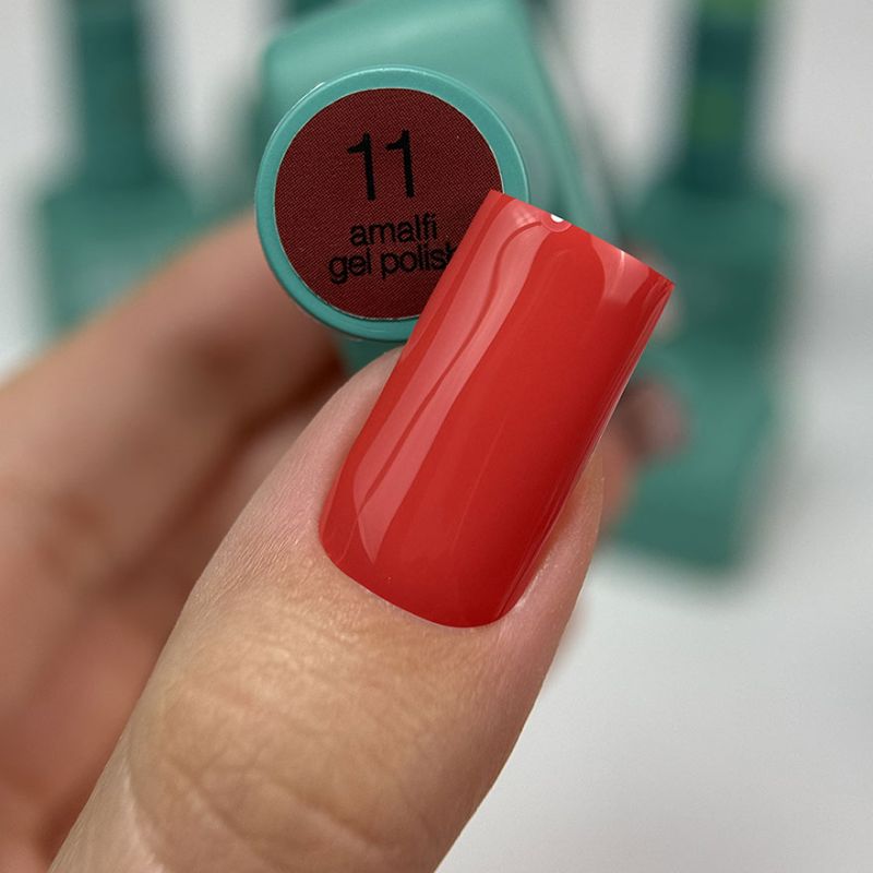 Siller gel varnish No. 037 (warm red, enamel), 8 ml