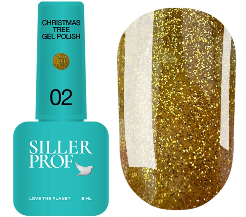 Siller gel varnish No. 037 (warm red, enamel), 8 ml