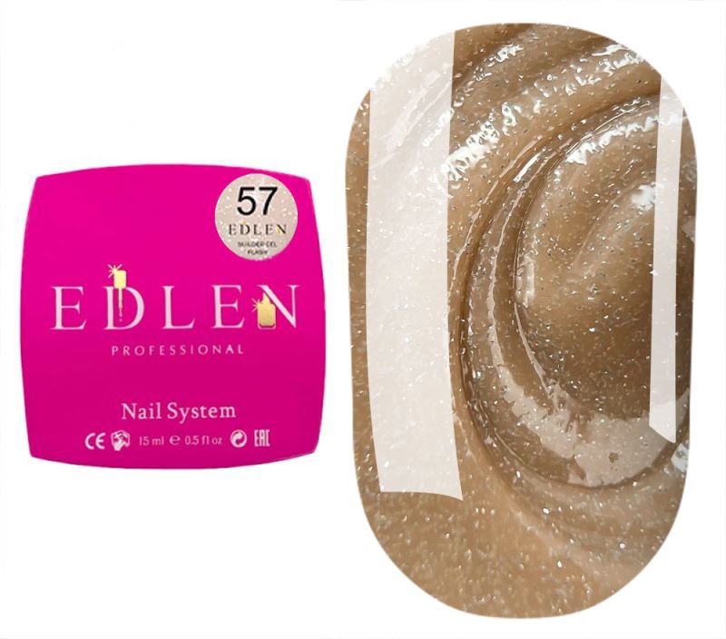 Edlen Гель для ногтей Builder gel Flash 57, 15 мл