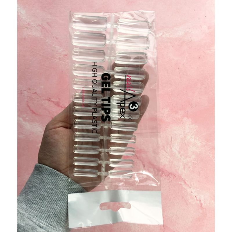 Nailapex Gel tips square №3, 120 pcs.