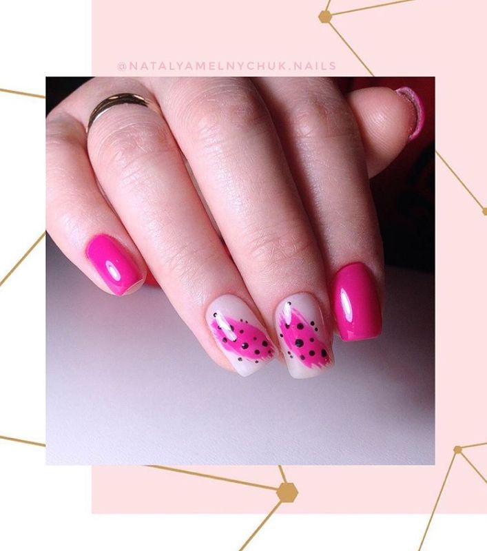 Kira Nails gel-varnish No. 165 (fuchsia, enamel), 6 ml