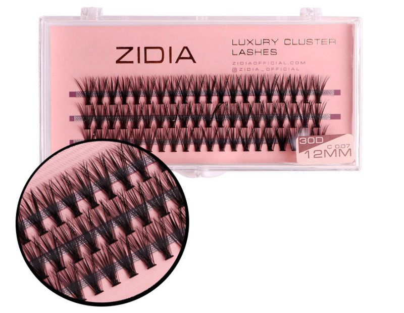ZIDIA Cluster lashes Ресницы-пучки 30D C 0,07 (3 ленты, размер 12 мм)