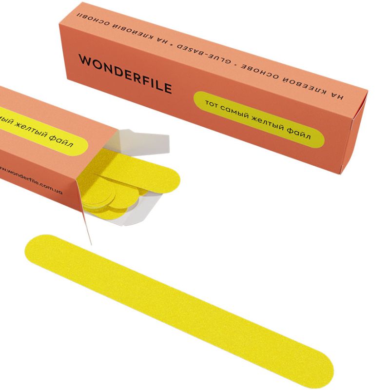 Wonderfile клеевые файлы 160/18 мм, 100 грит, 50 шт