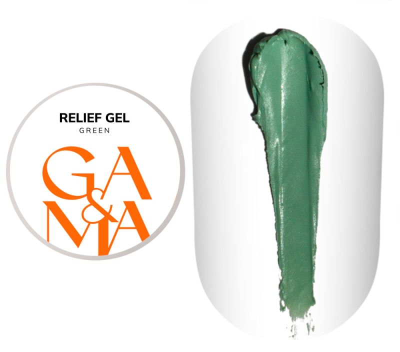 GA&MA Гель-рельеф Relief Gel Green, 5 г