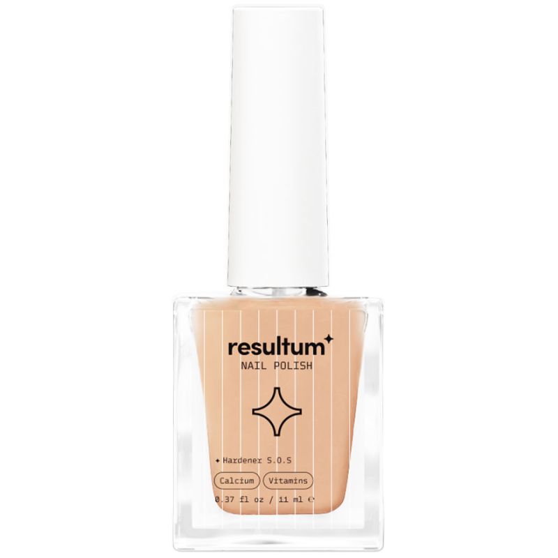 Resultum Бежевий зміцнювач Resultum Nail Polish Hardener S.O.S + Calcium & Vitamins, 11 мл