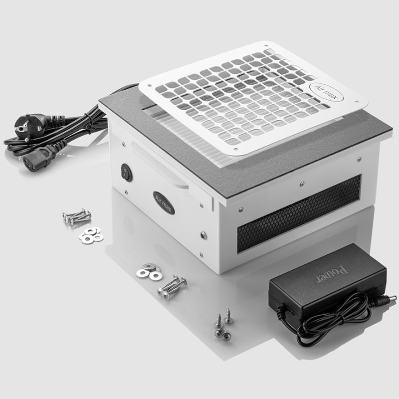 AIR MAX Manicure hood VF 12 Plus with white steel panel (24 month warranty)