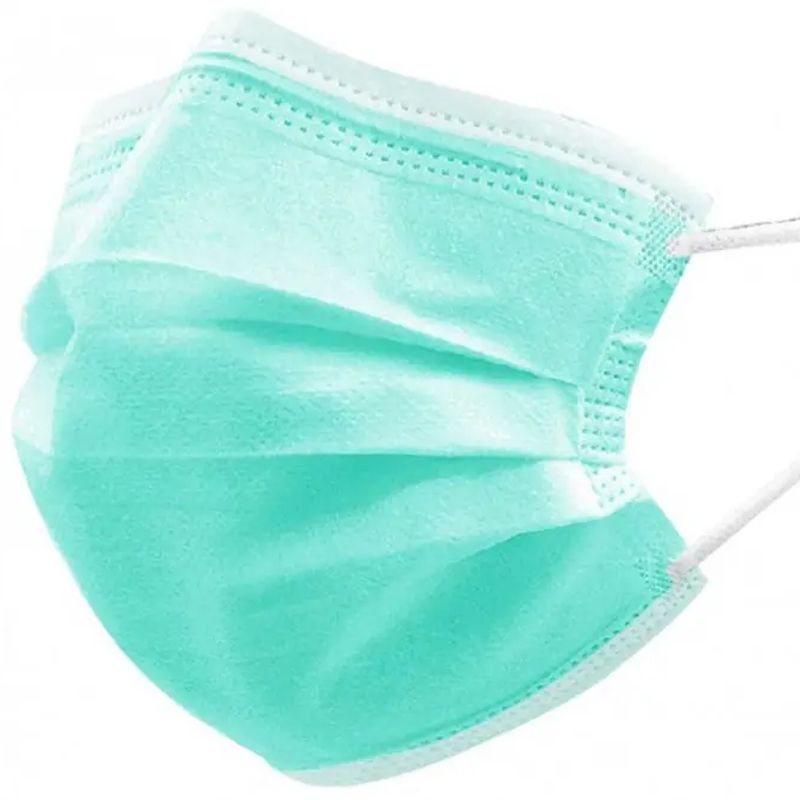 Medicom Маска трехслойная Green, 50 шт/уп
