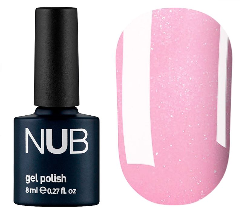 NUB 057 Shimmering Pink Taupe gel varnish (tea rose with micro-shine), 8 ml