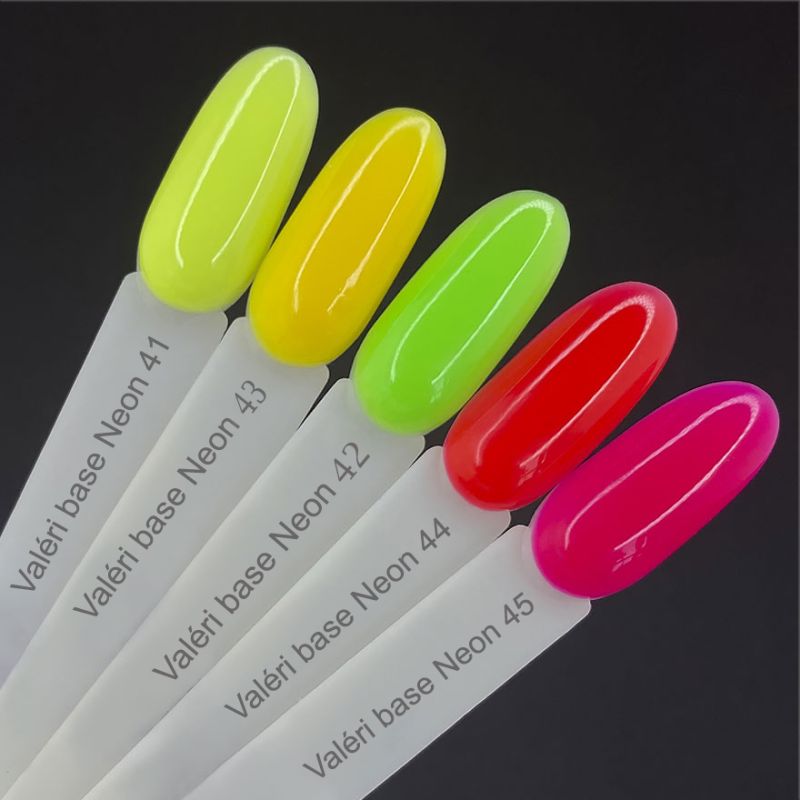 Valeri База для ногтей French Basa neon 042 (салатовый, неон), 12 мл