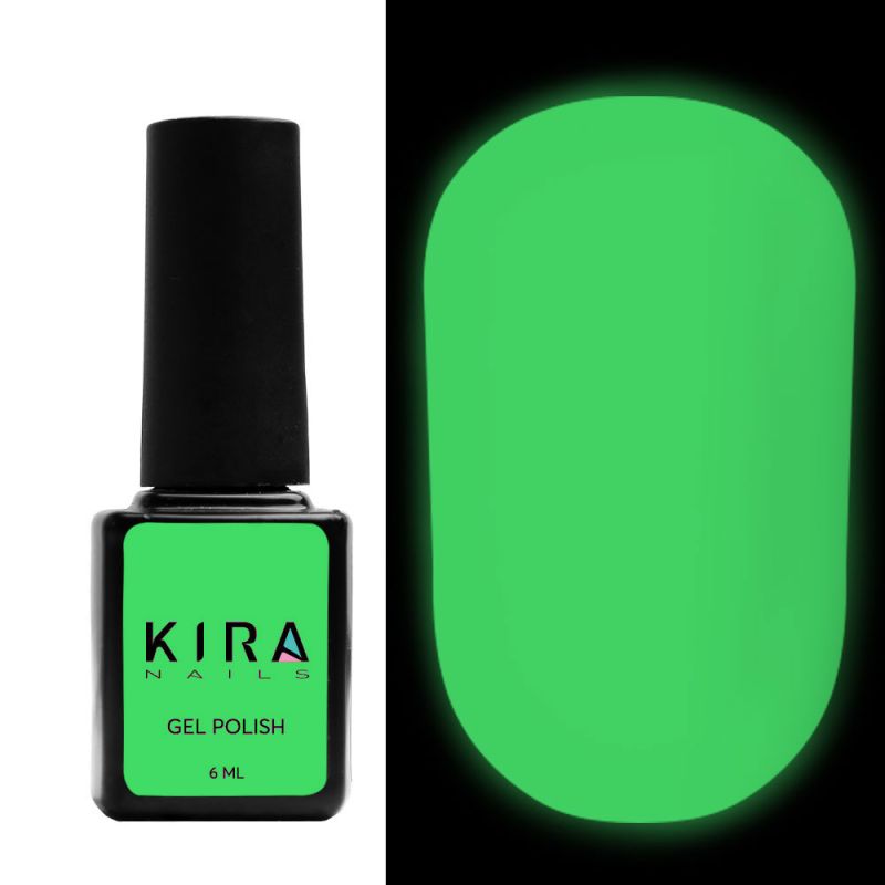 Kira Nails Matte No Wipe Fluo Top - matte top without HP, fluorescent, 6 ml