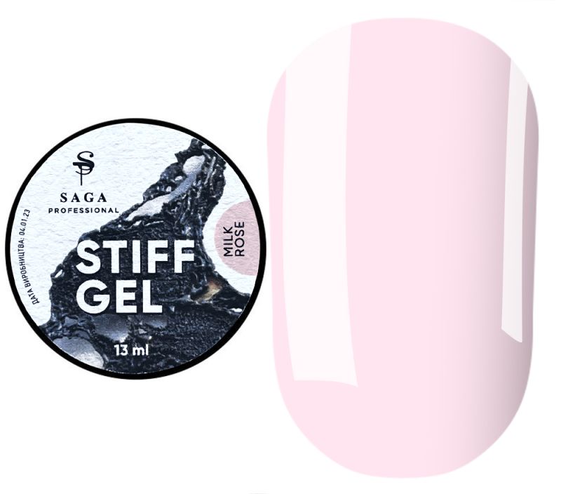 SAGA professional STIFF Gel гель-желе Milk Rose (молочная роза), 13 мл