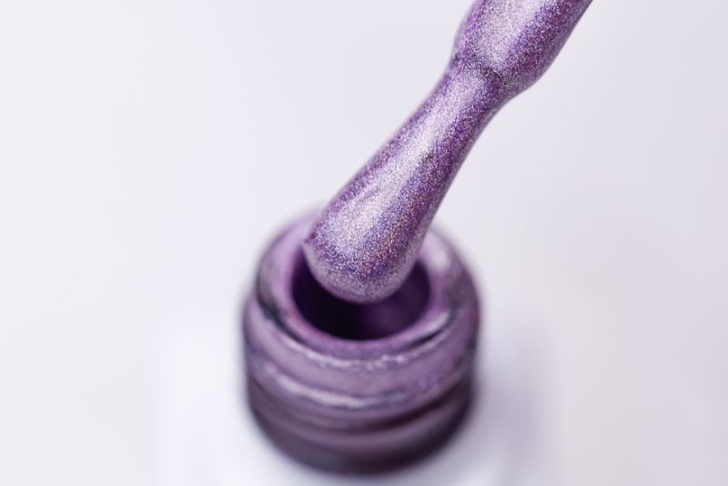 Molekula HOLOGRAPHIC gel varnish No. 555 (lilac with holographic microgloss), 6 ml