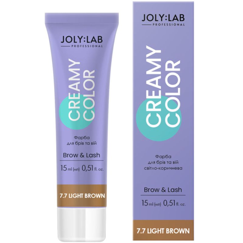 Joly:Lab Краска для бровей и ресниц Creamy Color светло-коричневая, 15 мл