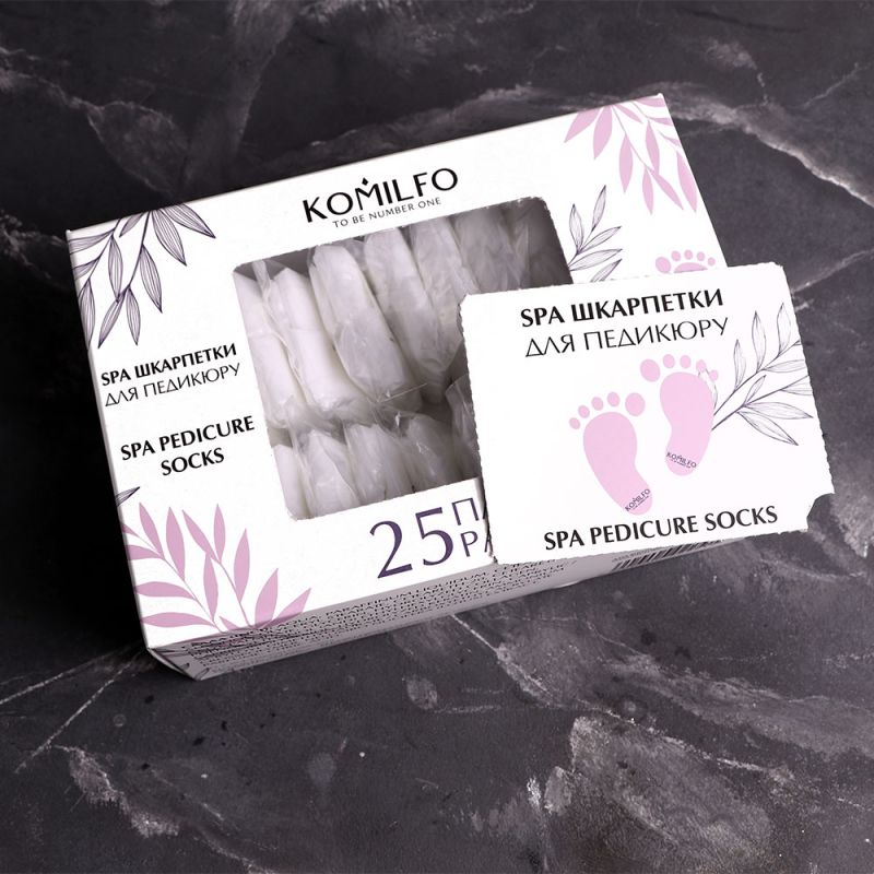 Komilfo SPA носочки для педикюра, 25 пар