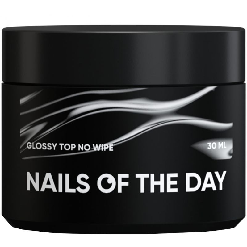 Nails Of The Day Top Glossy no wipe – glossy top without a sticky layer with a UV filter, 30 ml