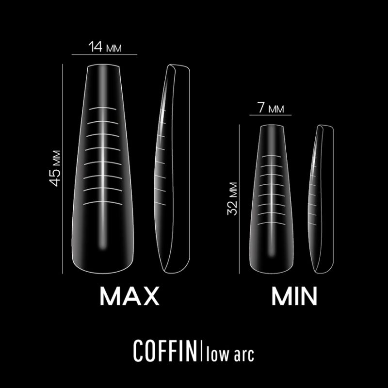 ADORE Professional Upper forms for extension PRO Nail Forms, ballers (coffin), 120 pcs