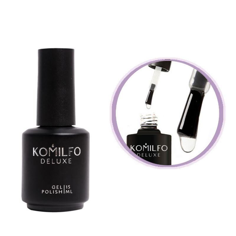 Komilfo No Wipe No UV Top - top for gel polish without a sticky layer WITHOUT UV filters, 15 ml