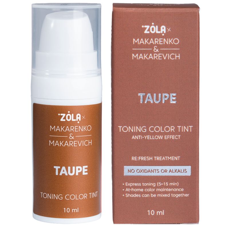 ZOLA x Makarenko x Makarevich Фарба тонуюча Toning Color Tint Taupe, 10 мл