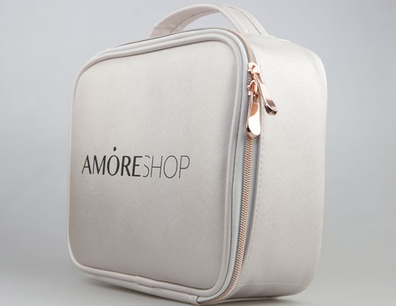 Cosmetic bag Amoreshop, light pink, 250 * 210 * 100 cm