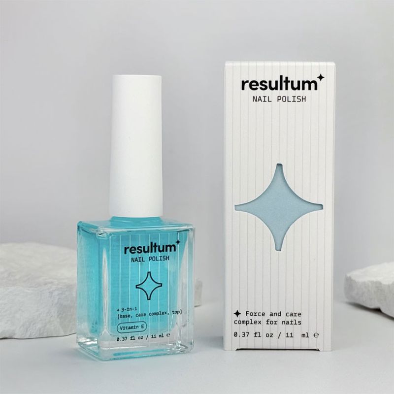 Resultum Прозорий зміцнювач Resultum Nail Polish Vitamin E 3-in-1: base, care complex, top, 11 мл