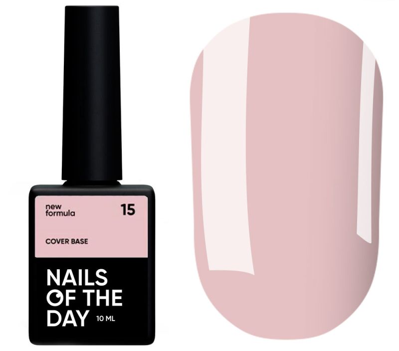 Nails Of The Day Cover base 15 (natural nude), 10 ml