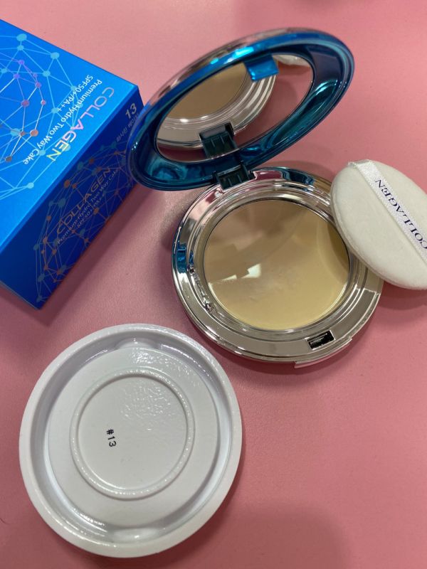 ENOUGH Collagen Premium Hydro To Way Cake SPF50+/PA++, пудра №13 + сменный блок